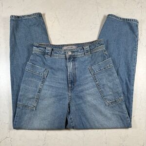 Joe'S Jeans Maputo Barrel Leg Jean Women's 26 High Rise Patch Pocket So Special